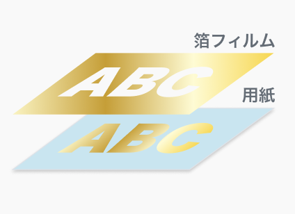 箔押しカラー(ゴールド)