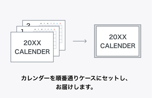 卓上カレンダー紙ケース B6 3