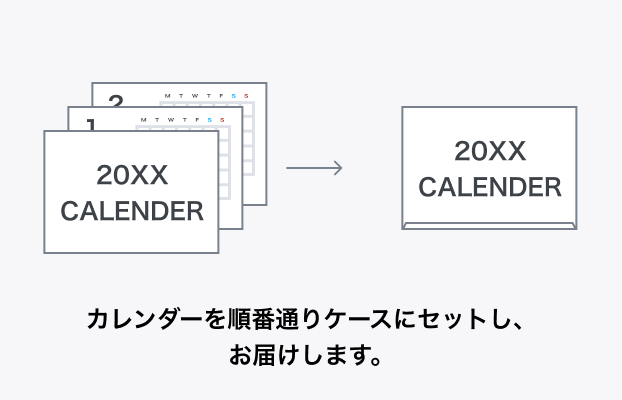 卓上カレンダープラケース ポストカード 3