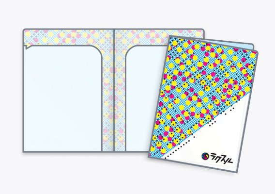 オリジナルポケット付きクリアファイル