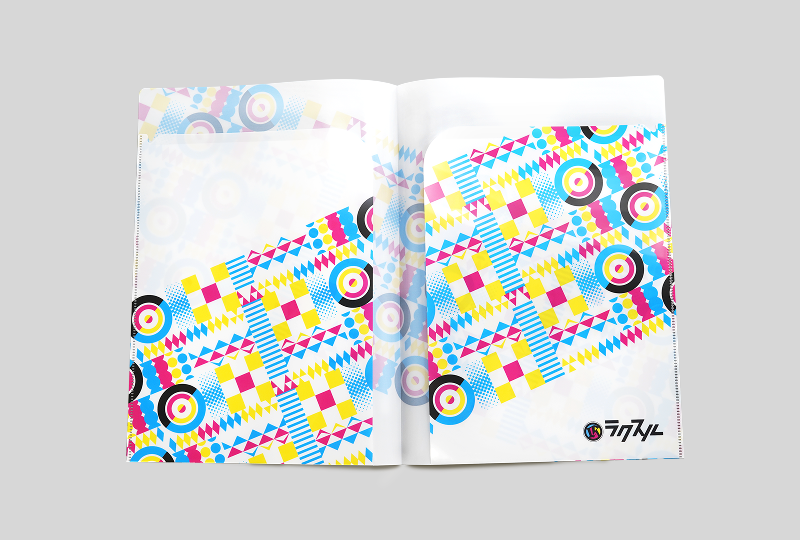 ポケット付きクリアファイル