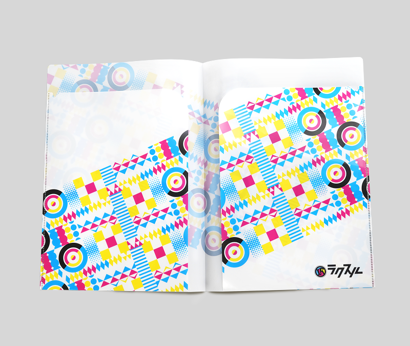 ポケット付きクリアファイル