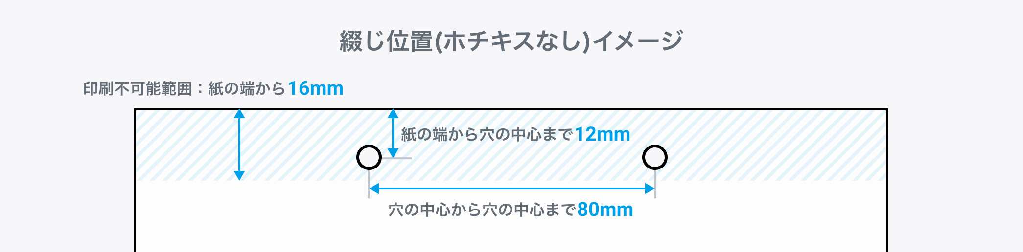 ホチキスなし