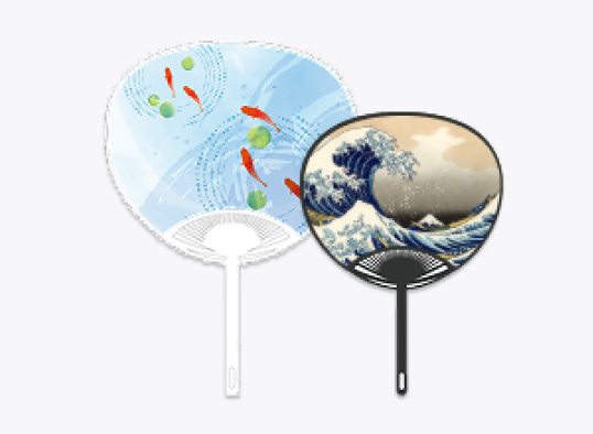 夏・和風うちわデザイン