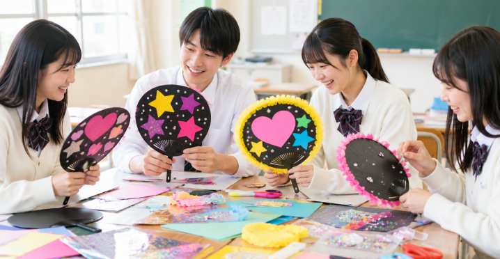 文化祭・体育祭うちわの作り方