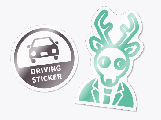 透明ステッカー