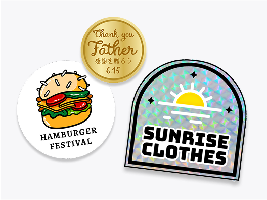 ノベルティシール・<br>ステッカー