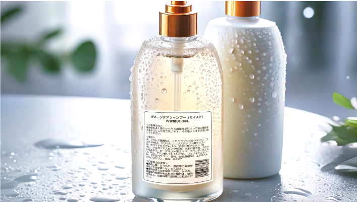 シャンプーや化粧品の成分表示ラベル