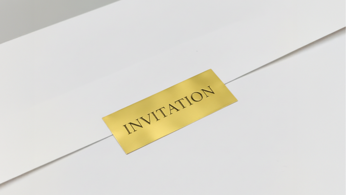 封筒などに貼る封緘用のシールとして