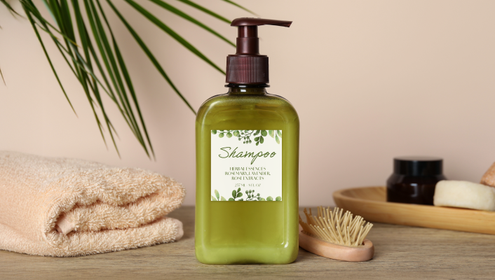 プラスチック容器に貼る商品ラベルに