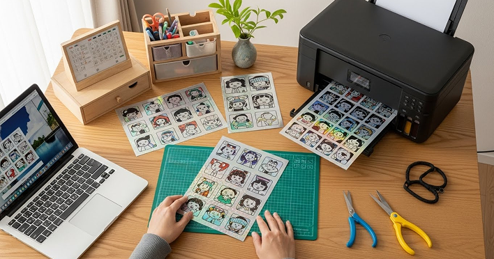 ビックリマン風シールを自作する方法とは?自宅のプリンタで作成する手順とおすすめ素材を解説