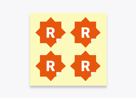 おまかせ仕上げ納品のシートシール